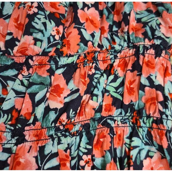 Lot of 2 Old Navy Size XL Red Floral Smocked Tank Ruffle Flowy Boho - Picture 10 of 15